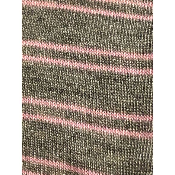 Anthropologie Womens Striped Socks 2-Pack Grey & White Polyester & Cotton Blend - Picture 2 of 7